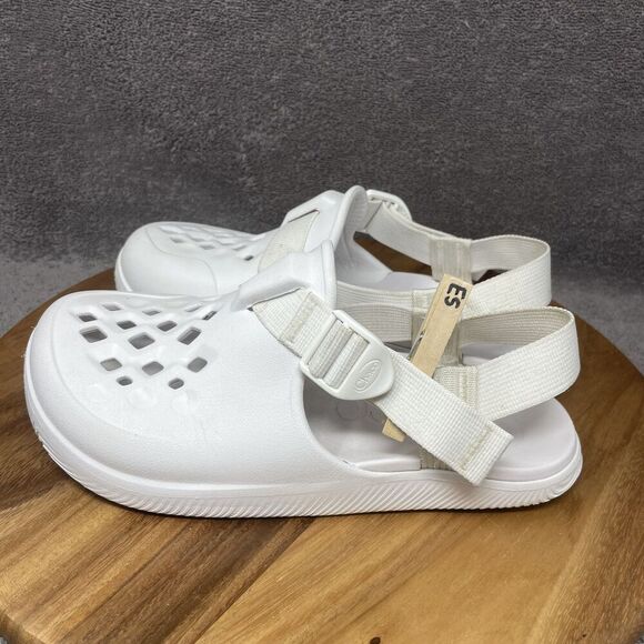 CHACO Chillos Women's Size 9 White Adjustable Strap Closed Toe Sandals Clogs - Picture 8 of 8